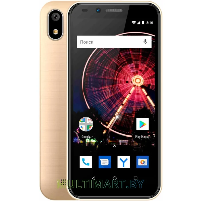 Смартфон Vertex Impress Flash (золотистый)